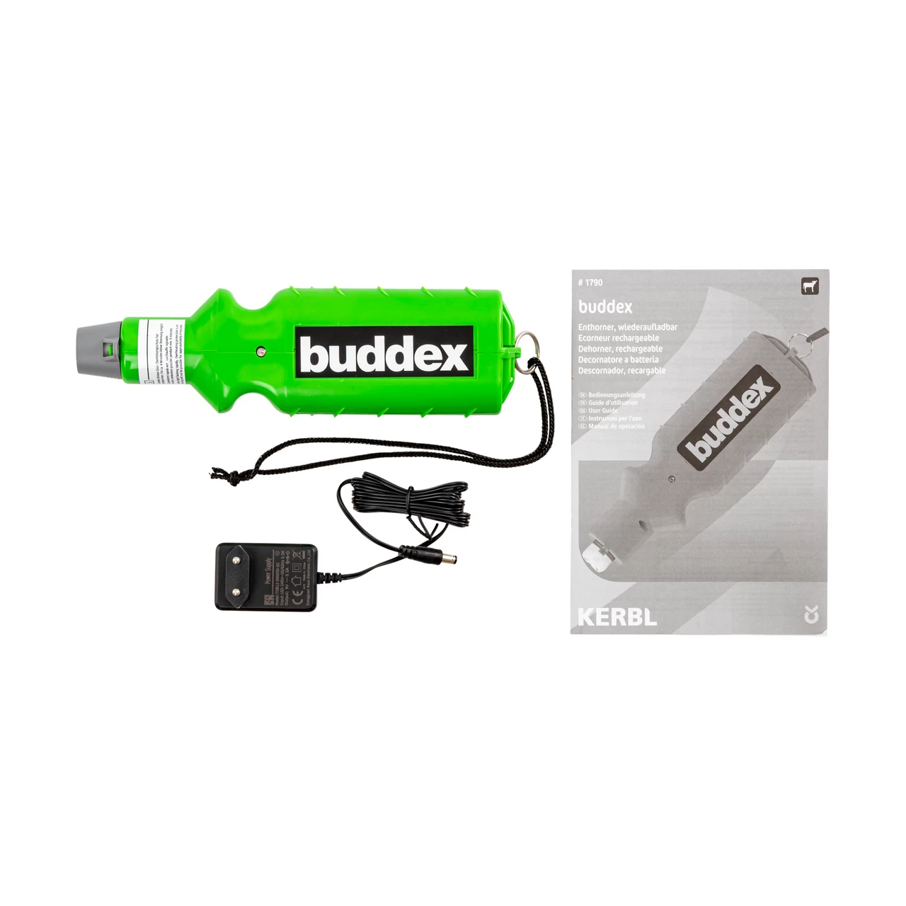 Decornatore per vitelli, a batteria, Buddex