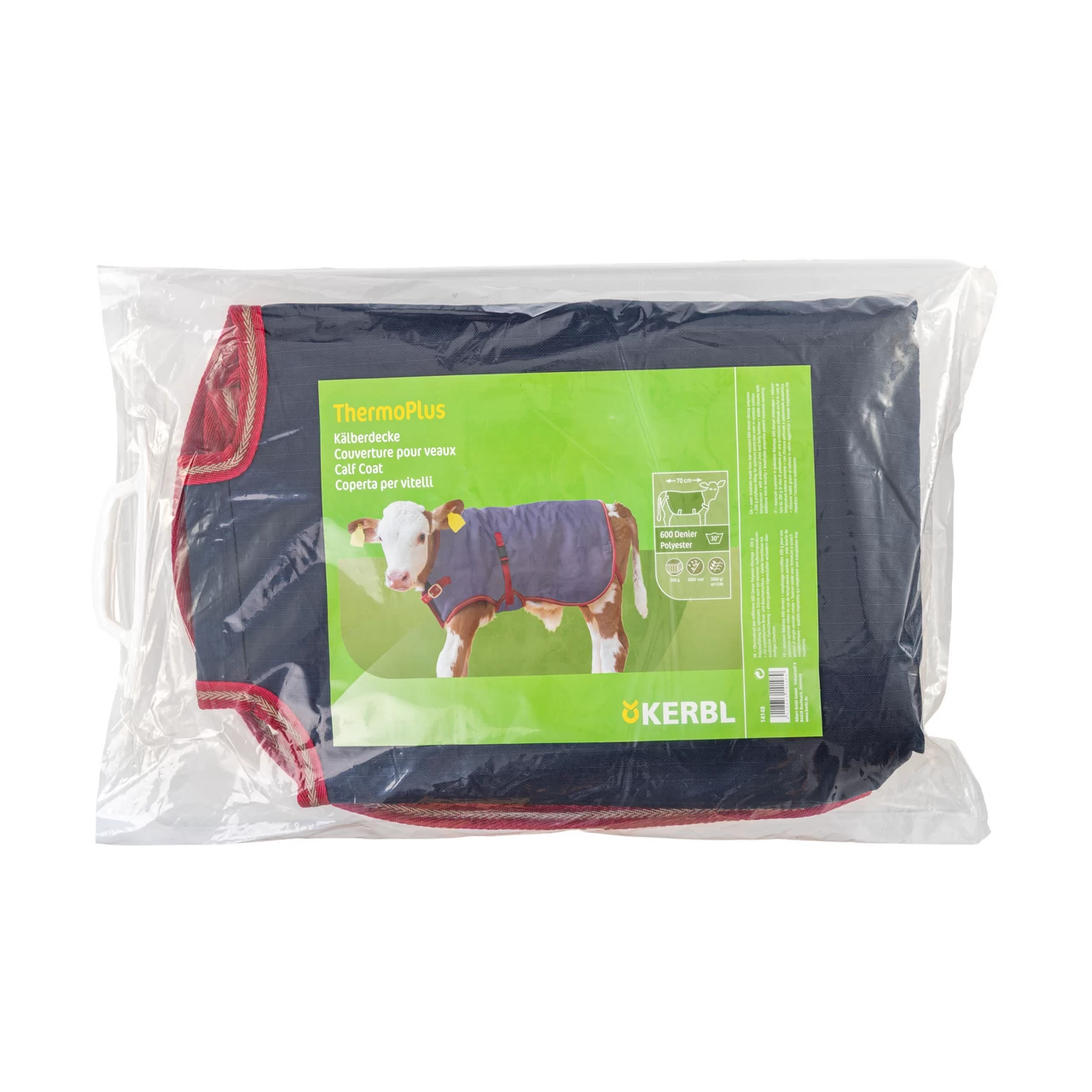 Coperta impermeabile per vitello, ThermoPlus, blu scuro, 70 × 70 cm