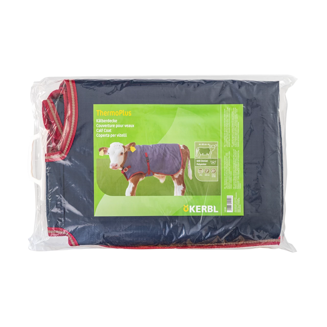 Coperta impermeabile per vitello, ThermoPlus, blu scuro, 80 × 70 cm