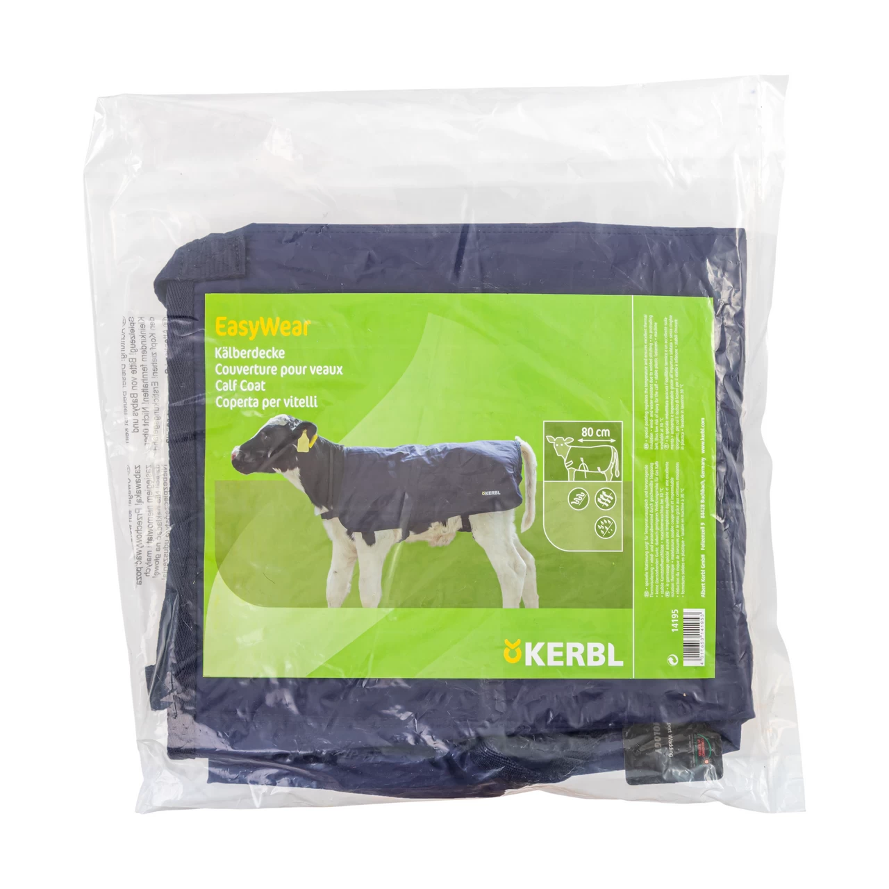 Coperta impermeabile per vitelli, EasyWear, blu scuro, 80 × 70 cm