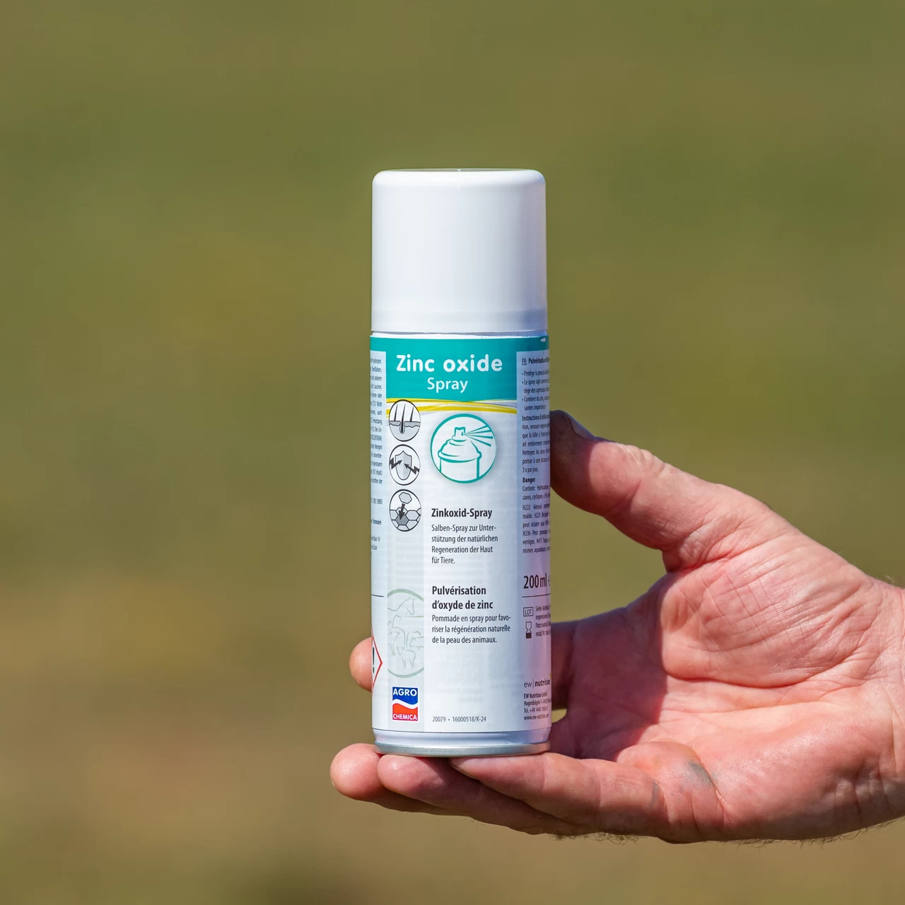 Spray all'ossido di zinco per facilitare la naturale rigenerazione della pelle degli animali, 200 ml