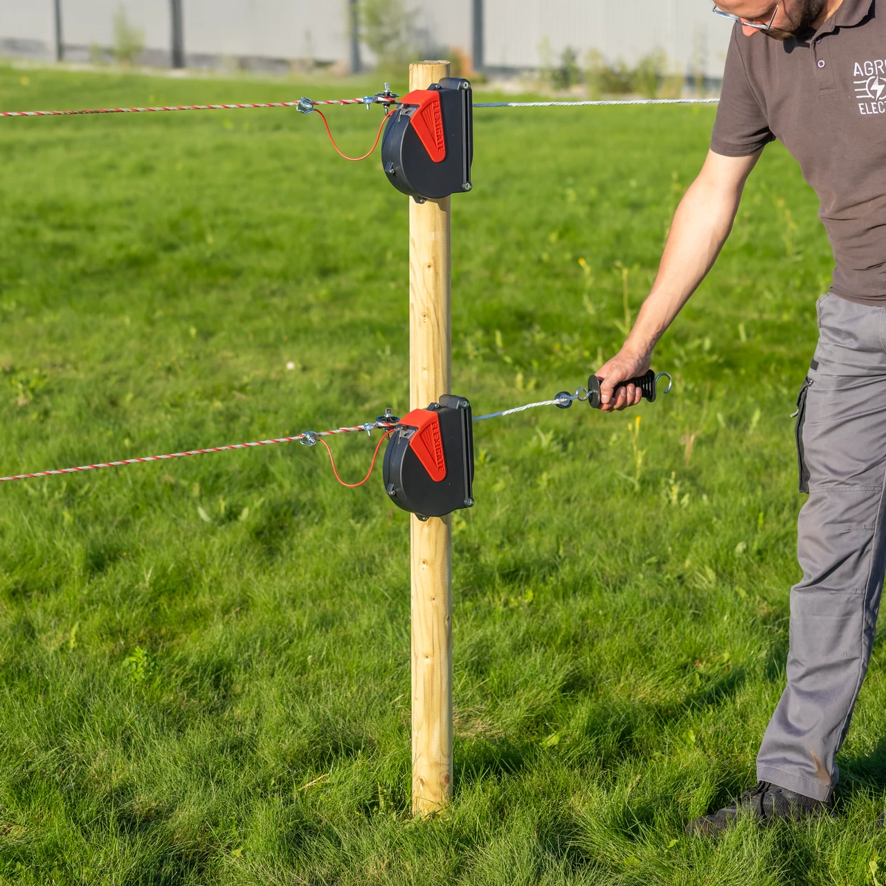 Set cancello con filo per recinto elettrico, Ako Flexigate, 7,5 m