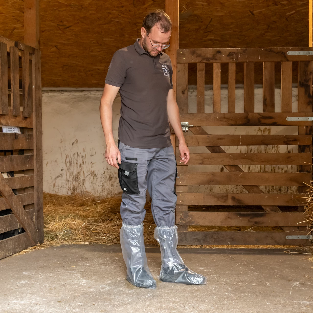 Copriscarpe lunghe, monouso, 40 × 50 cm, 100 pezzi