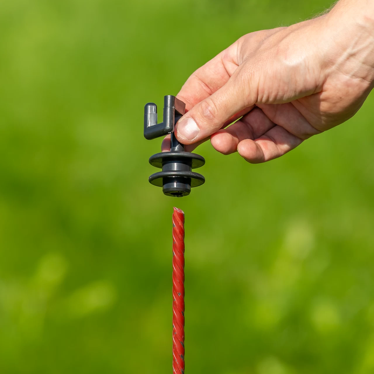 Isolatore di ricambio per palo in acciaio tondo Ø8 mm, 25 pezzi.