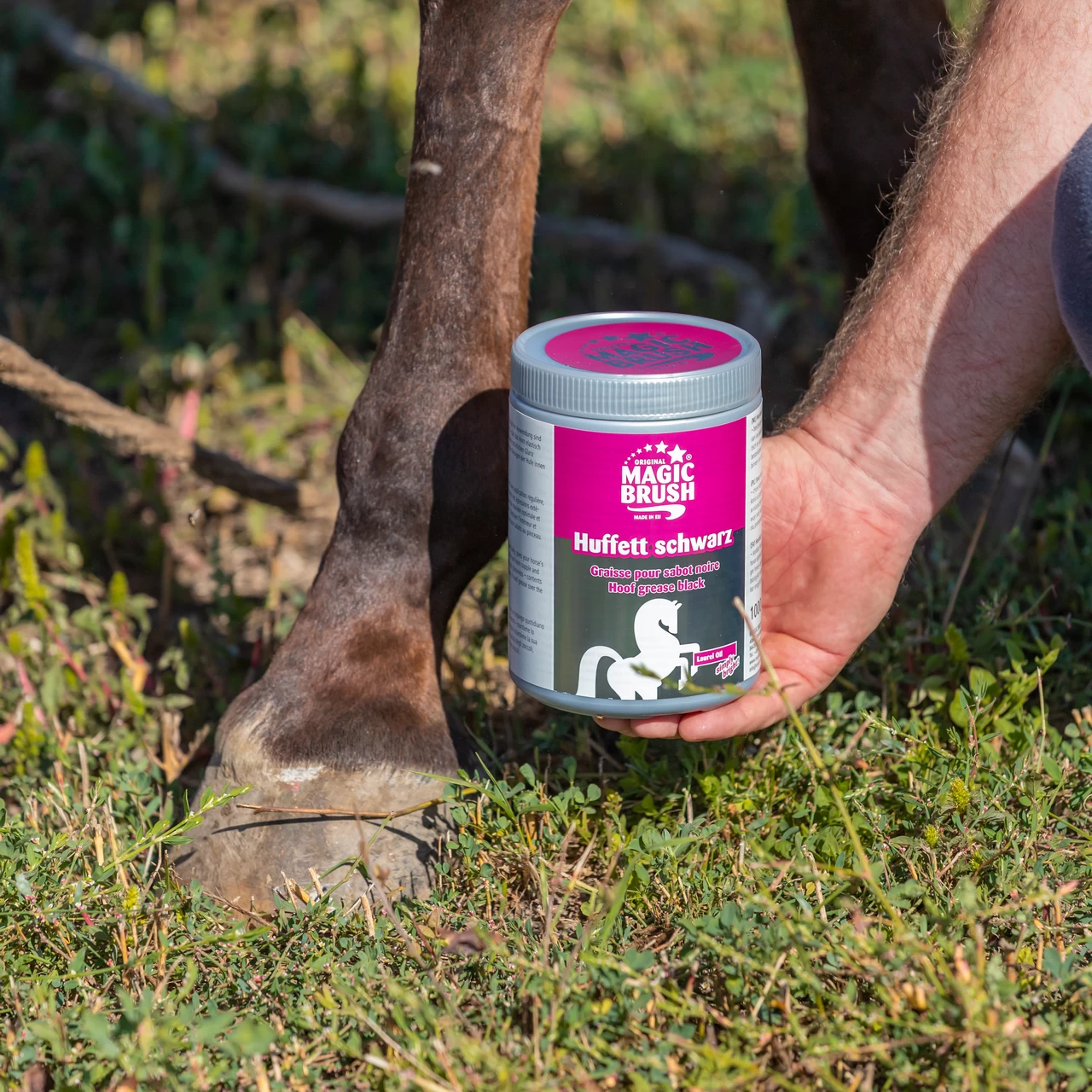 Grasso per zoccoli, MagicBrush, nero, 1000 ml