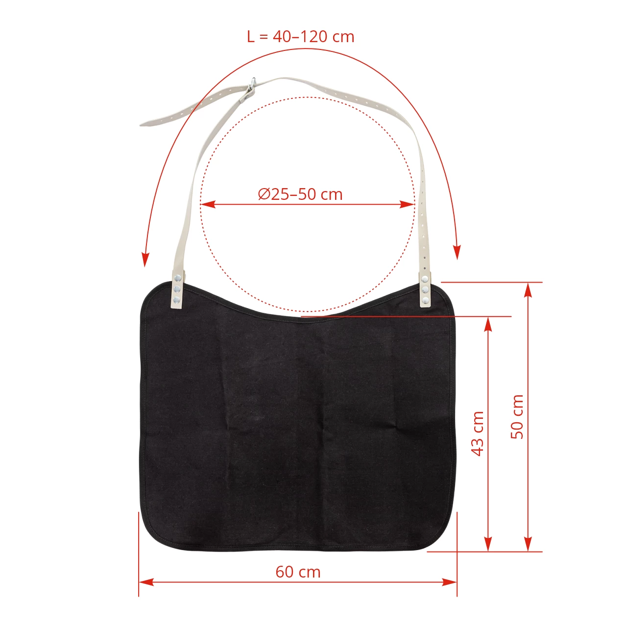 Grembiule per montoni, contro gli accoppiamenti indesiderati, 43 × 60 cm