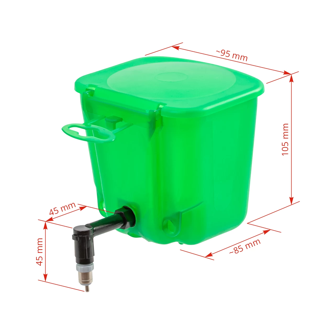 Abbeveratoio per conigli, verde, 500 ml