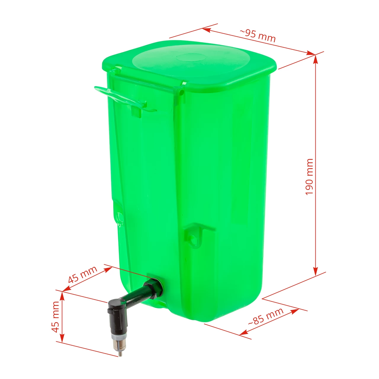 Abbeveratoio per conigli, verde, 1000 ml