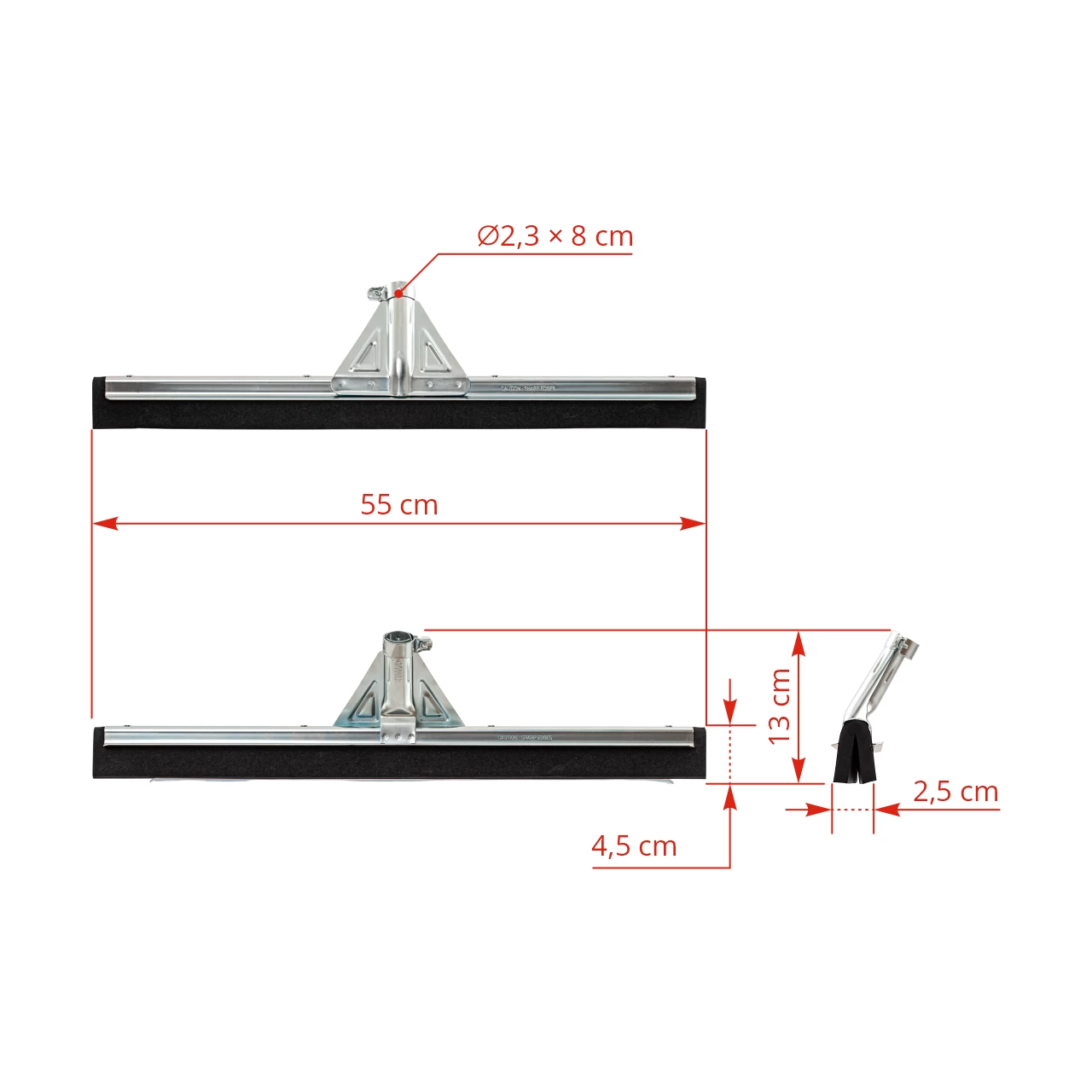 Tergivetro in metallo zincato, 55 cm