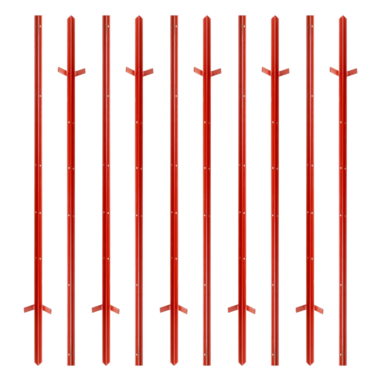 Palo in acciaio quadrato 25 × 25 mm, 150 cm, 10 pz.