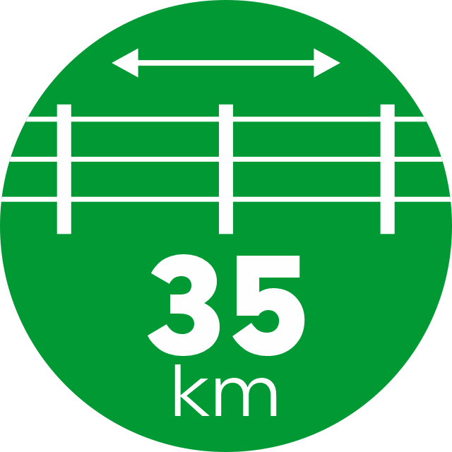 35 km