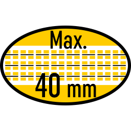 Nastro max. 40 mm