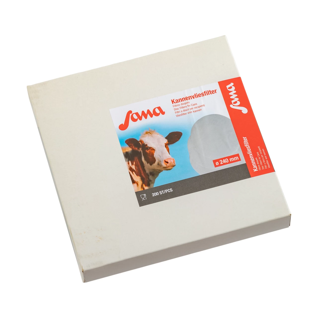 Filtro a disco per latte, Sana, 240 mm, 200 pz. :: 240 mm