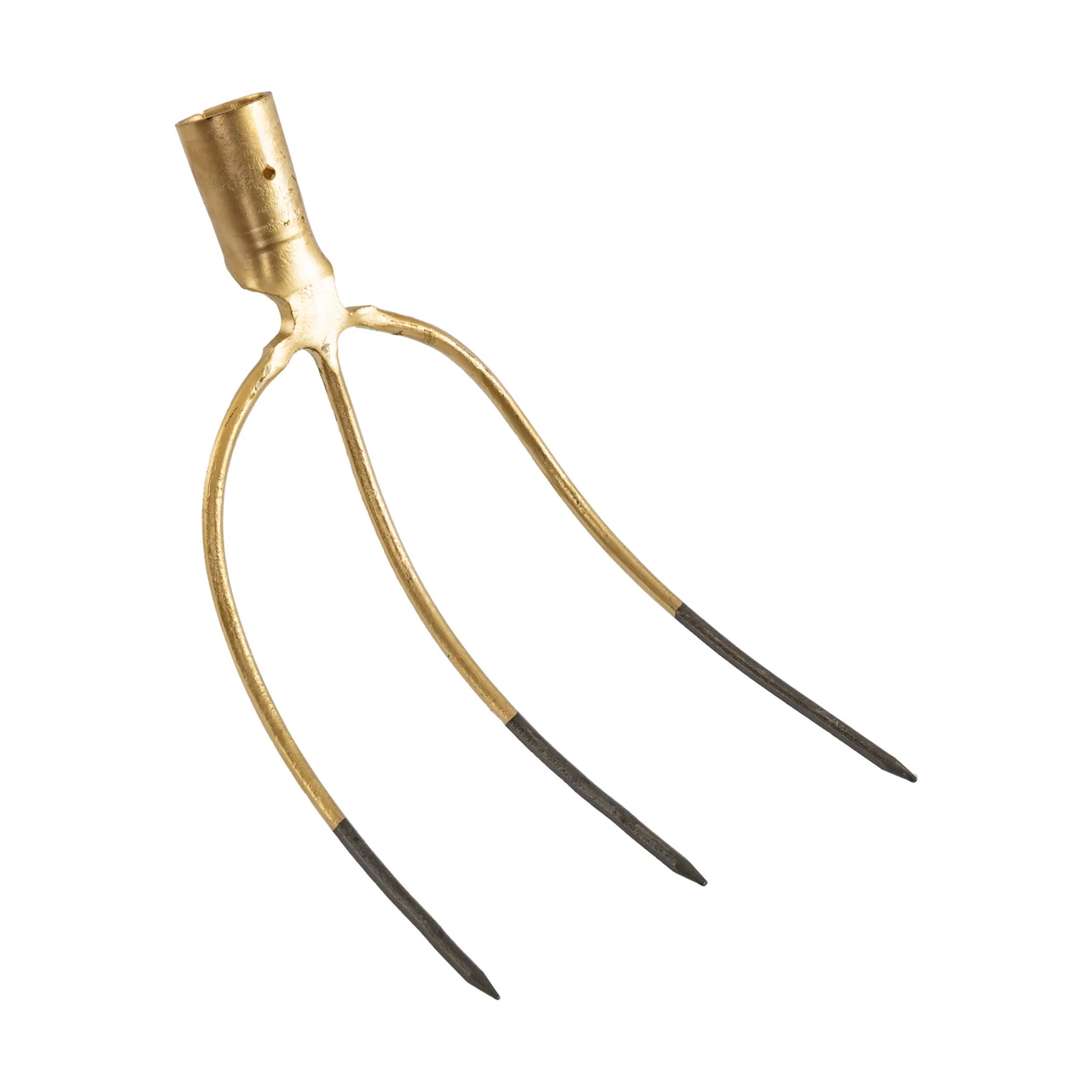 Forca per fieno e balle, con 3 corna, senza coda, 21 × 28 cm