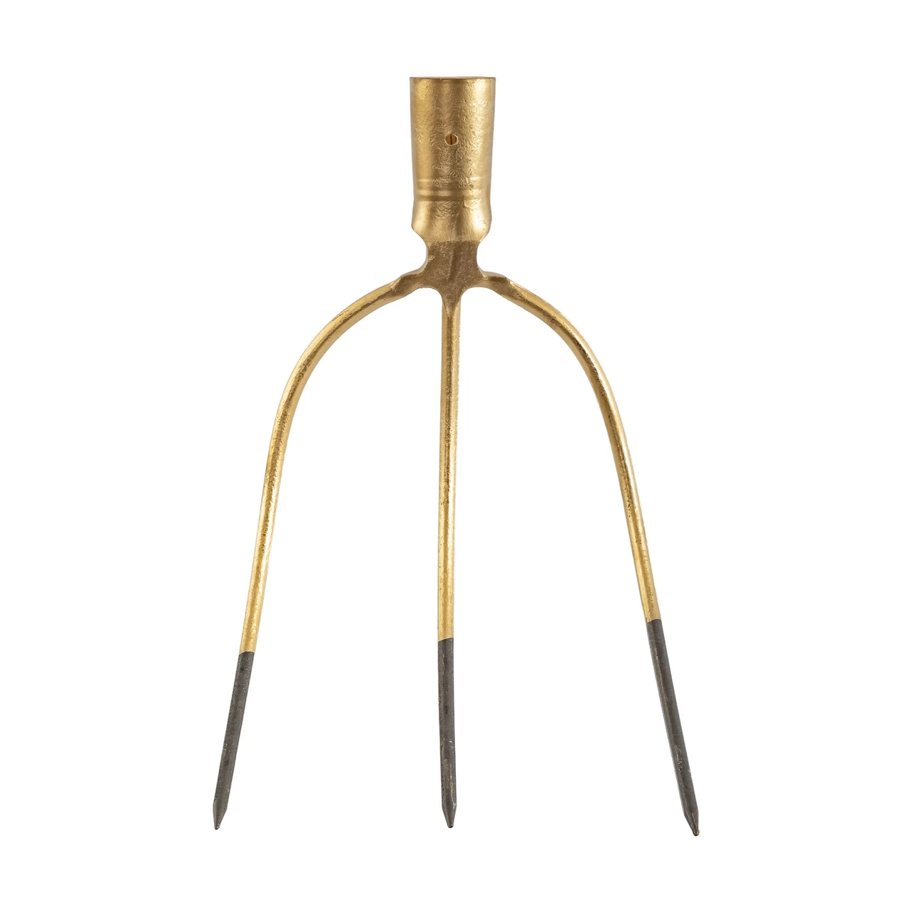 Forca per fieno e balle, con 3 corna, senza coda, 21 × 28 cm