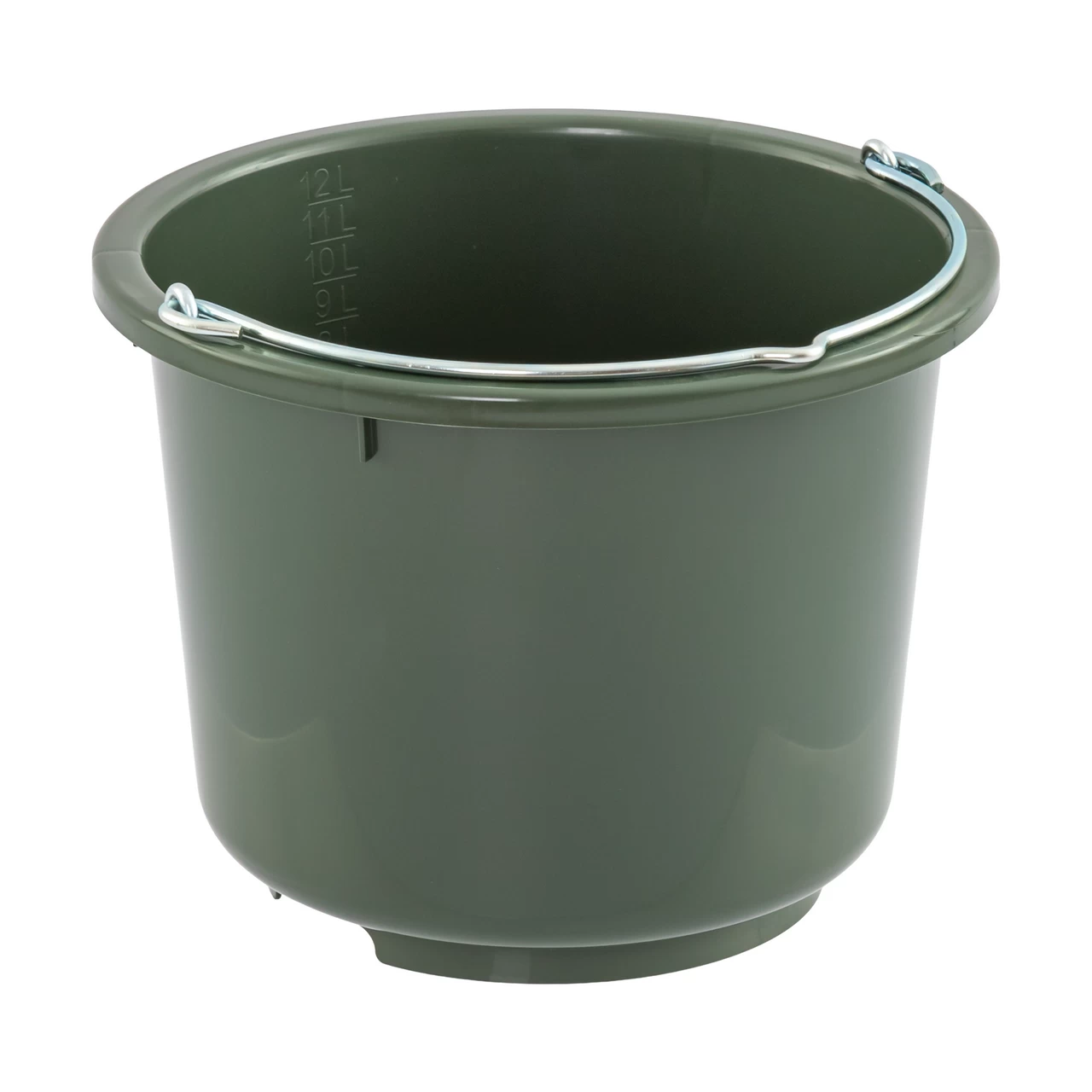 Secchio di stalla e alimentazione, verde, 12 litri