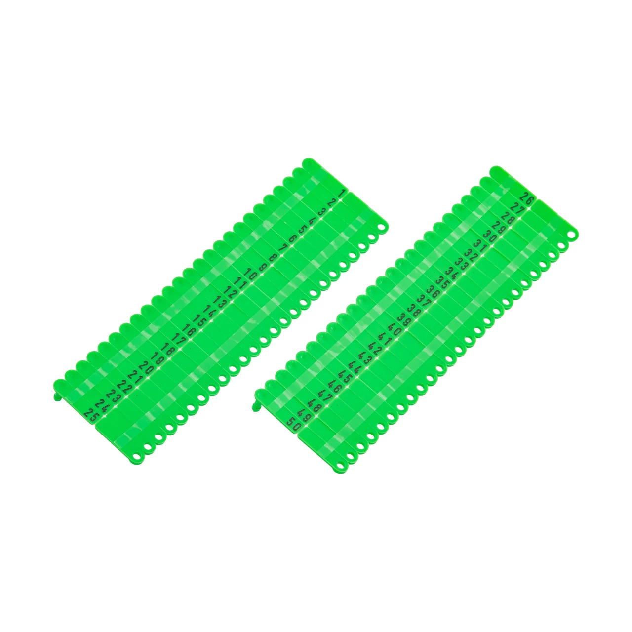 Marchi auricolari per agnelli e capretti, Twintag, verde, 1-50