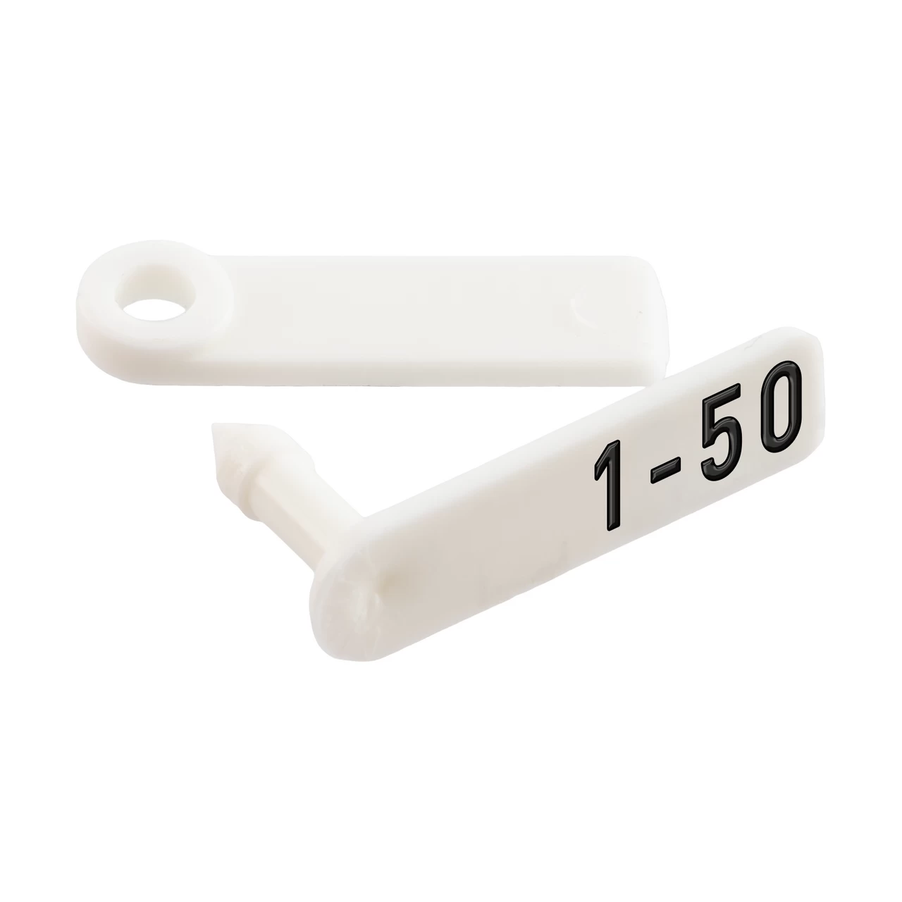 Marchi auricolari per agnelli e capretti, Twintag, bianco, 1-50
