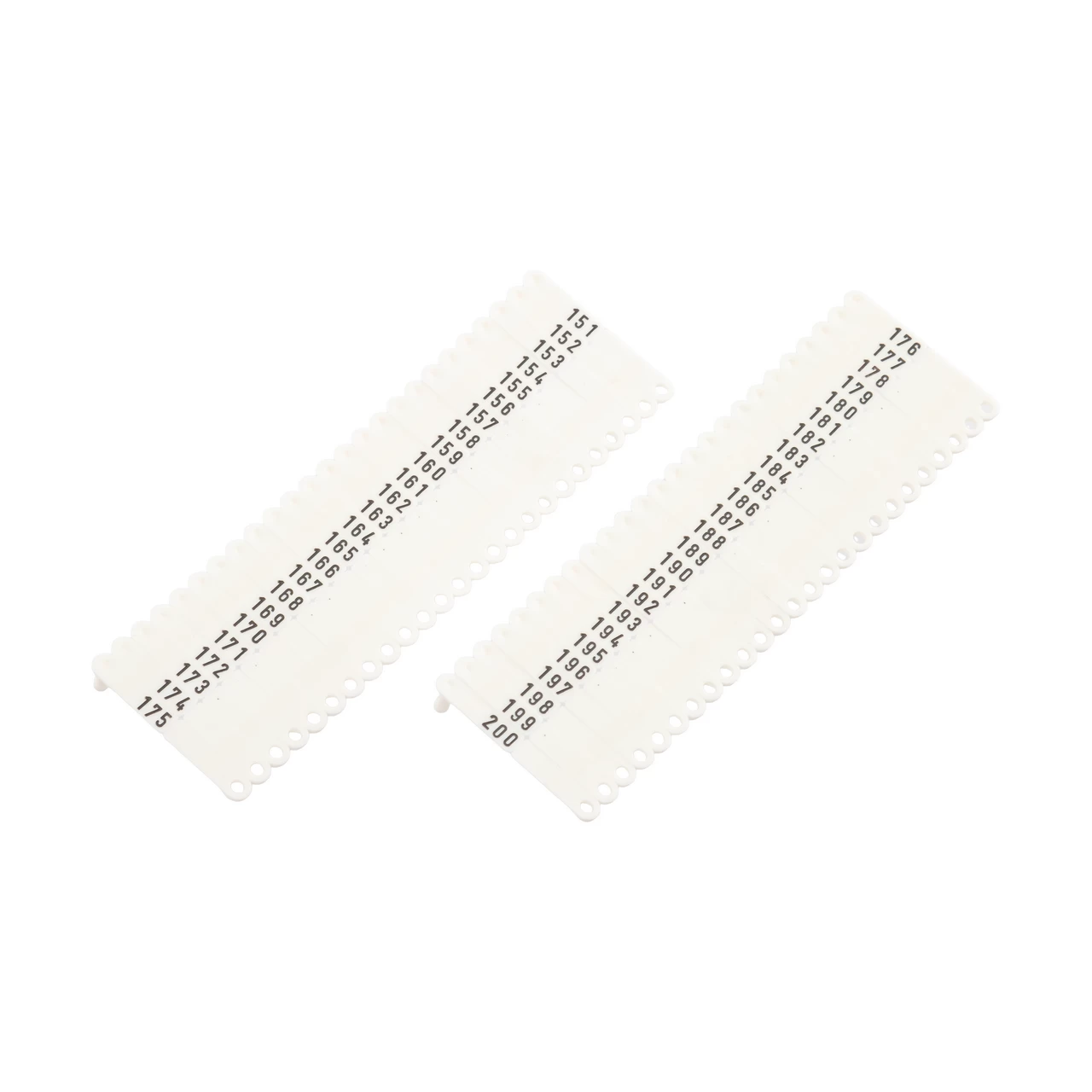 Marchi auricolari per agnelli e capretti, Twintag, bianco, 151-200