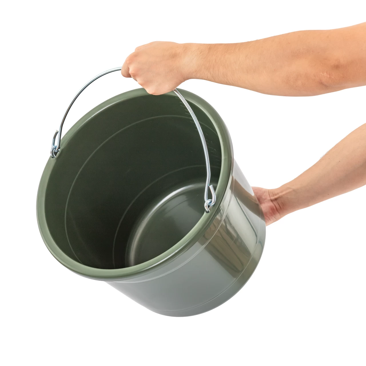 Secchio di stalla e alimentazione, 20 litri, verde