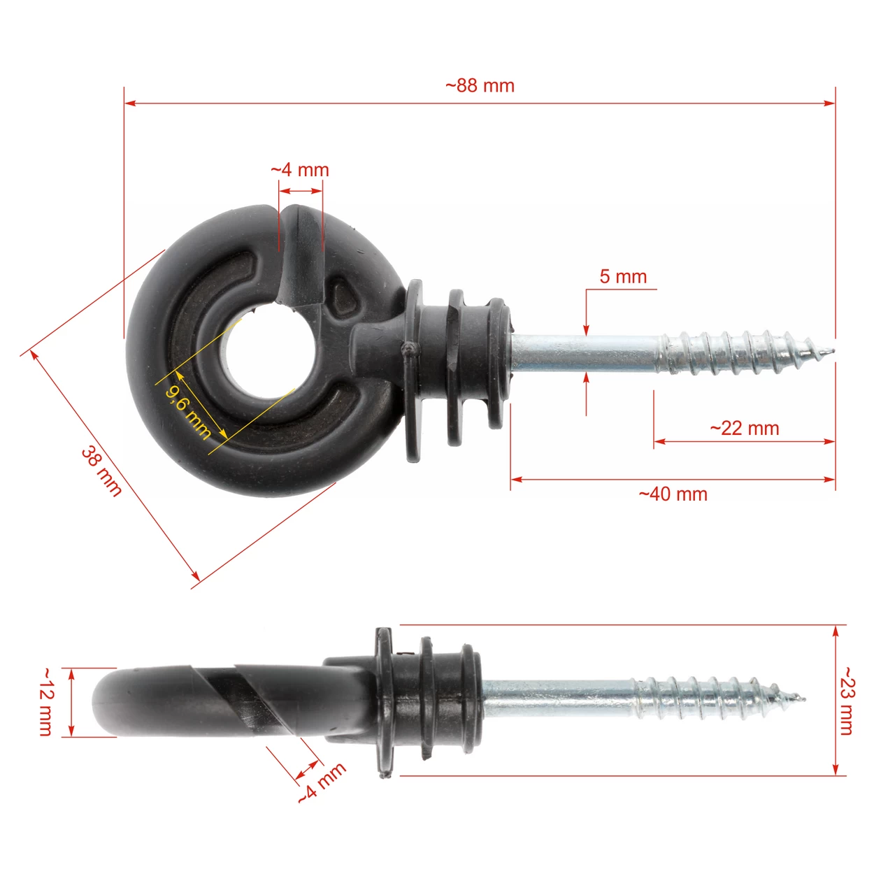 Isolatore anulare, 300 pz. + dispositivo di filetatura