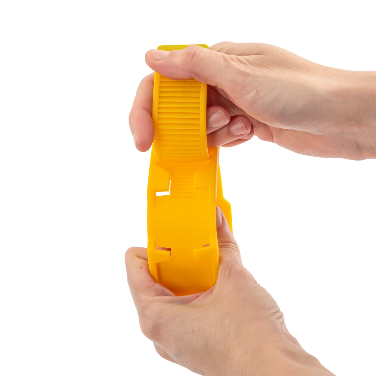 Bracciale a marchio per mucca, plastica, giallo