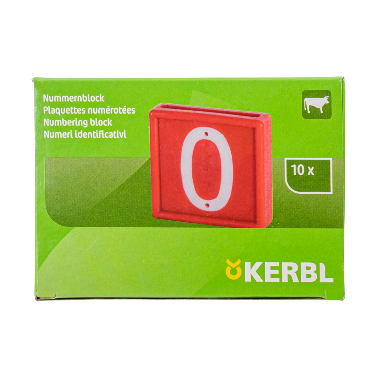 Numeri per bracciale di marcatura degli animali, no. 0, 10 pezzi