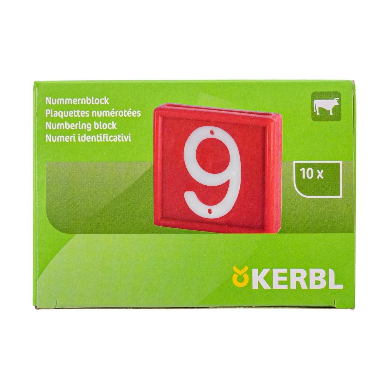 Numeri per bracciale di marcatura degli animali, no. 6-9, 10 pezzi