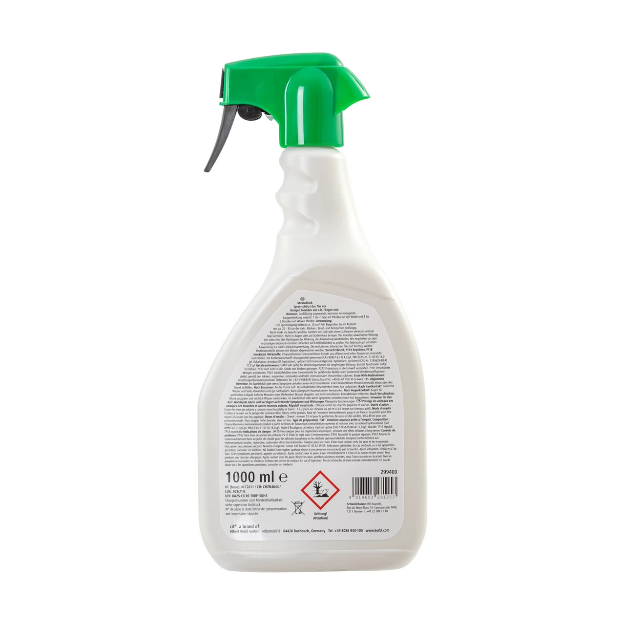 Spray contro le mosche, CIT MuscaBlock, 1 litro