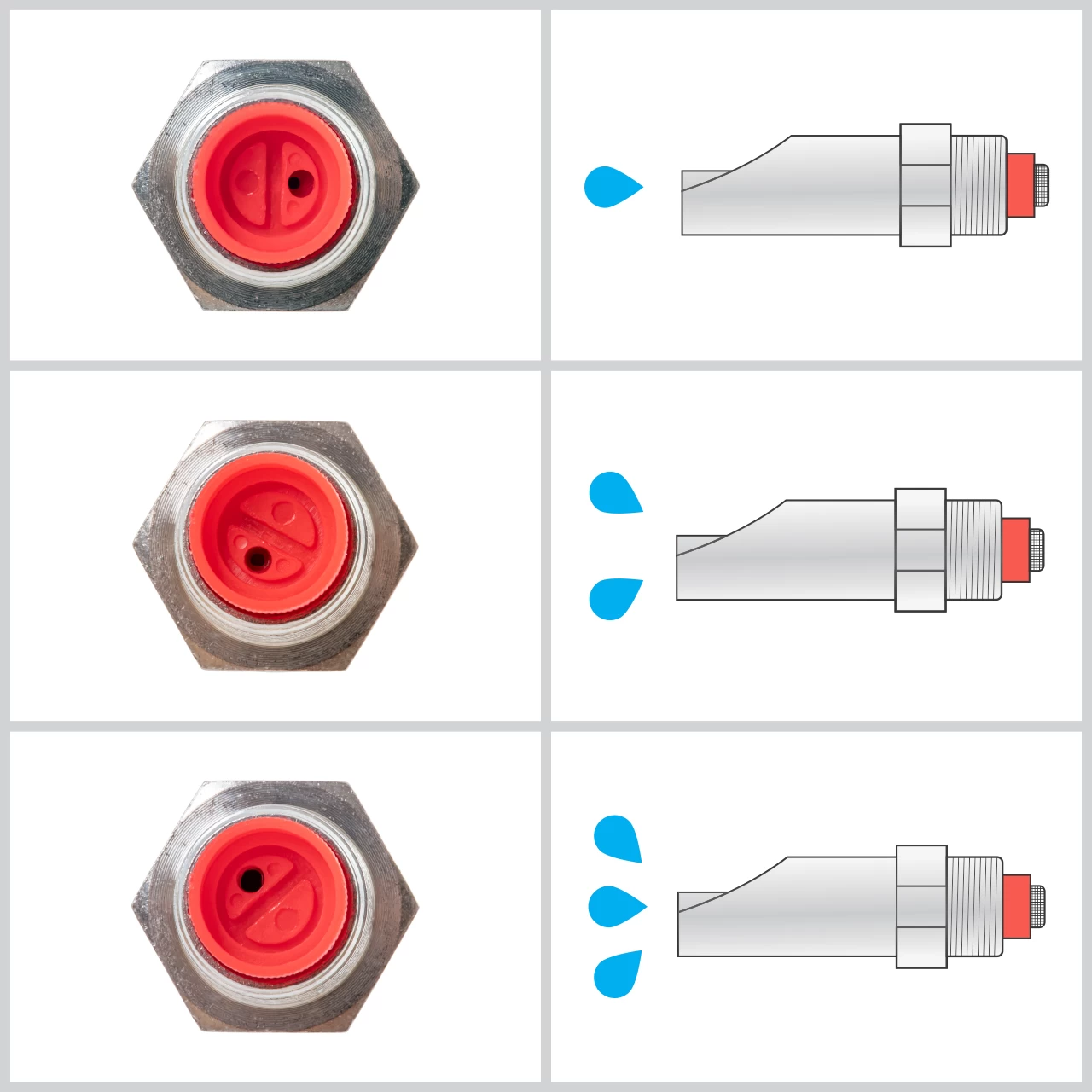 Ciuccio con filettatura da 1/2" per scrofe, con nipplo da 3/4"