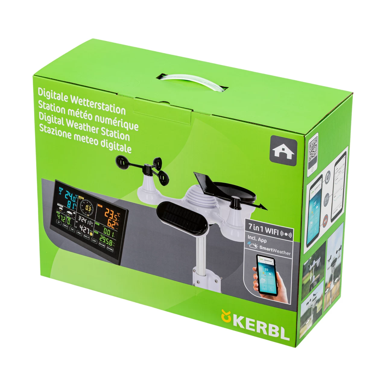 Stazione meteorologica digitale 7 in 1 con connettività WiFi e app mobile