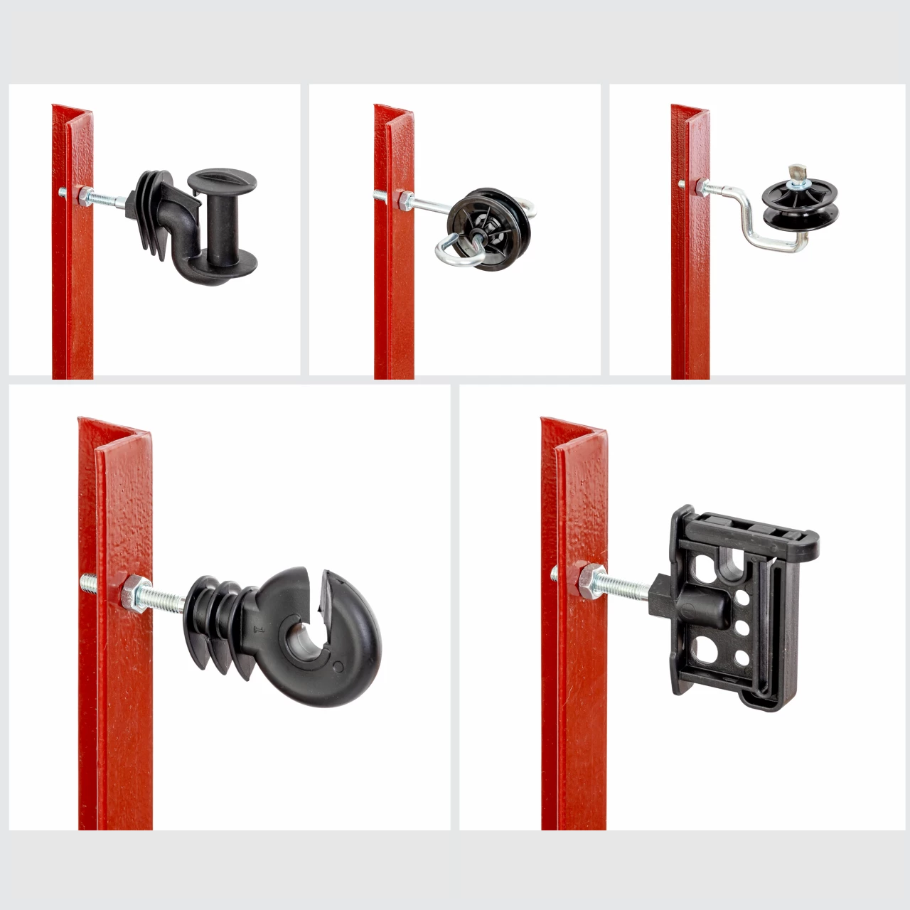 Palo in acciaio quadrato 25 × 25 mm, 165 cm