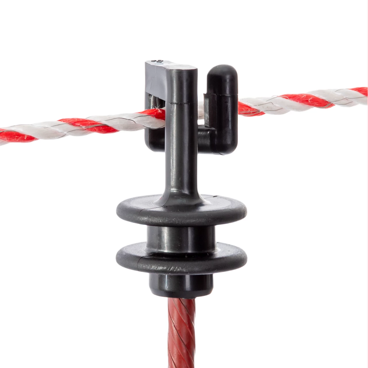 Isolatore di ricambio per palo in acciaio tondo Ø8 mm, 25 pezzi.