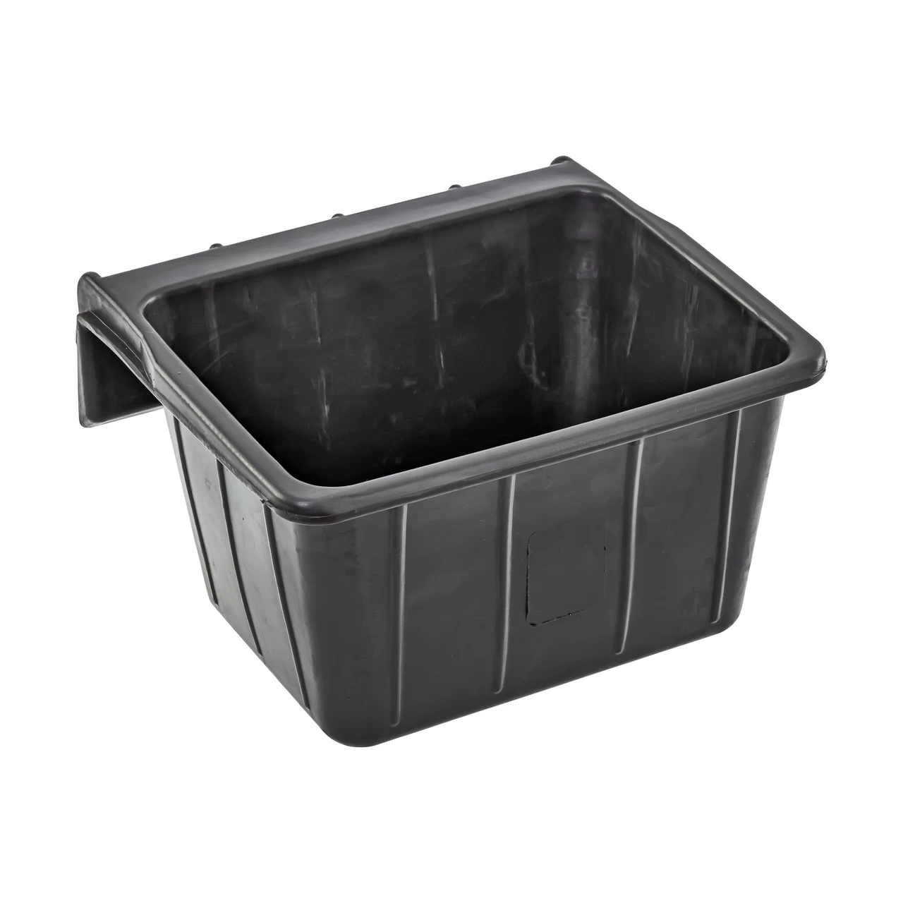 Mangiatoia rettangolare in gomma, nero, 20 litri