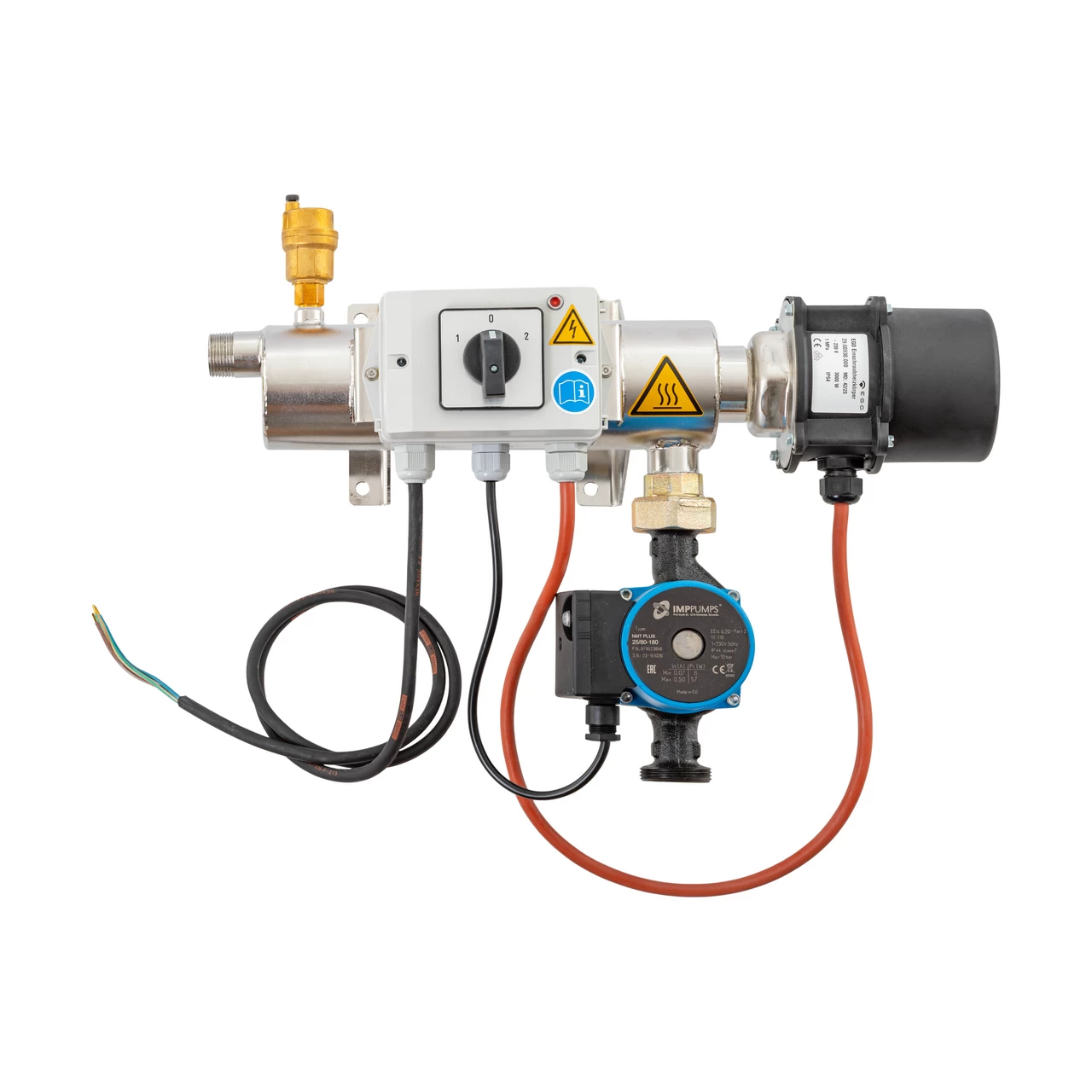 Sistema di riscaldamento e ricircolo dell'acqua C10