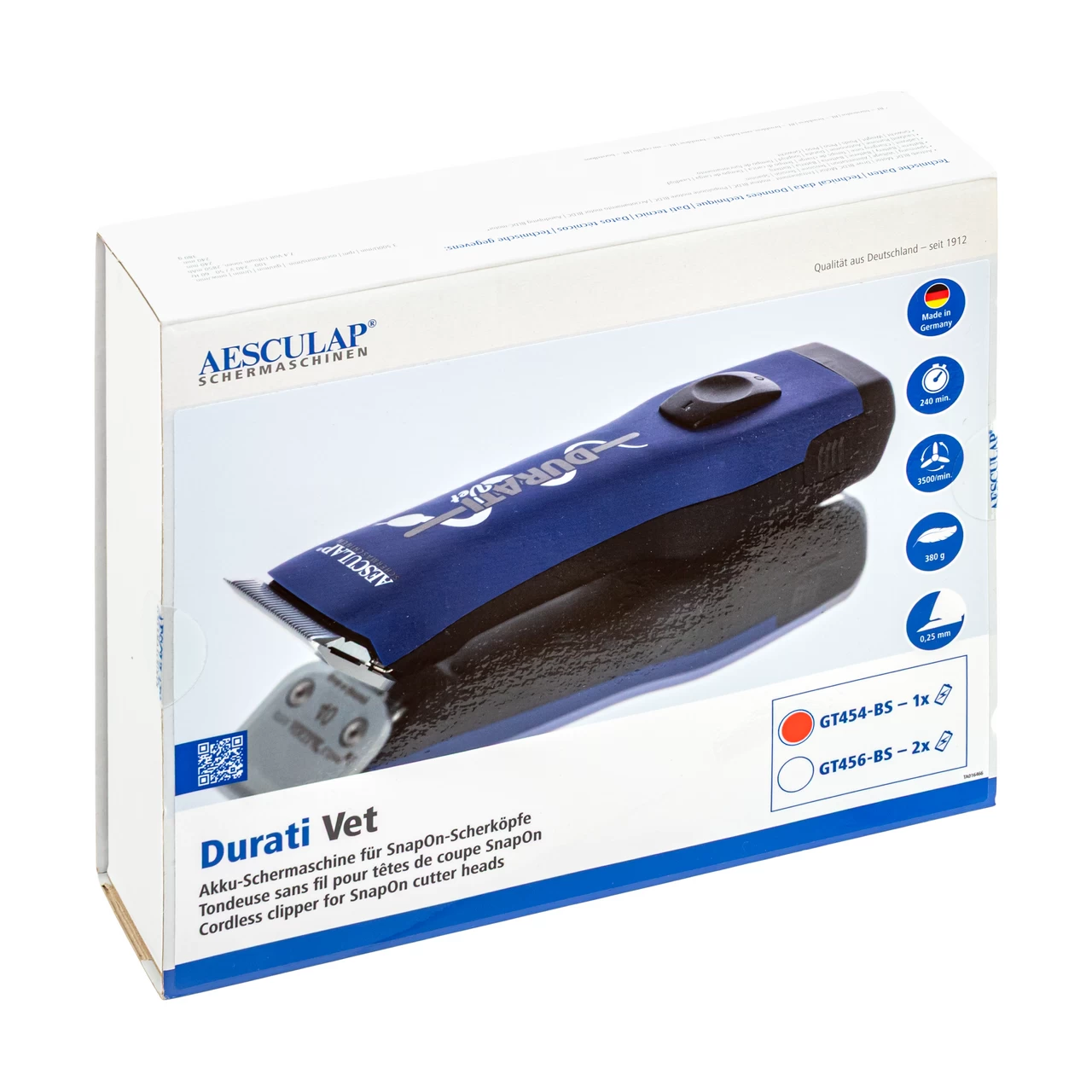 Tosatrice con accumulatore, Aesculap DuratiVet