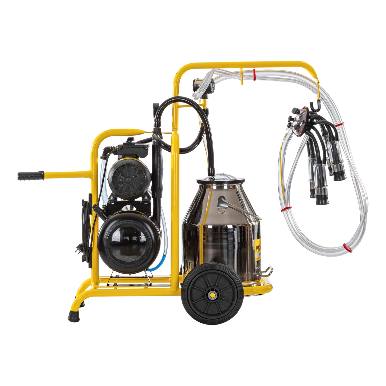 Mungitrice per mucche, con 1 bidone acciaio inox 30 litri