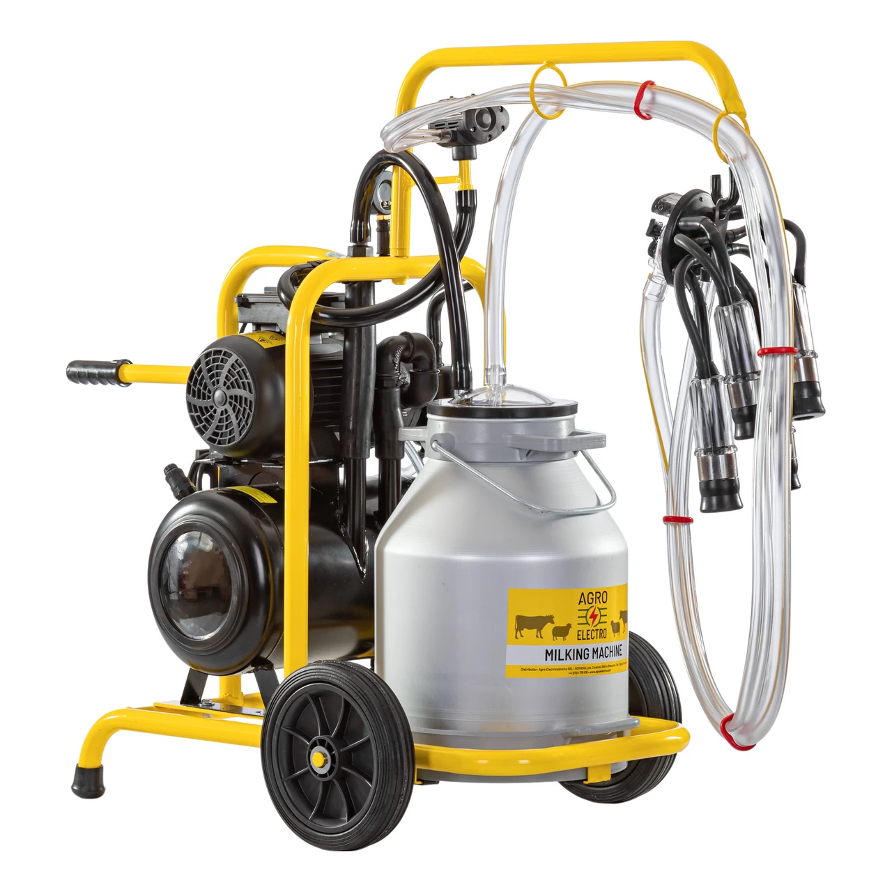 Mungitrice per mucche, 1 bidone in alluminio 30 litri