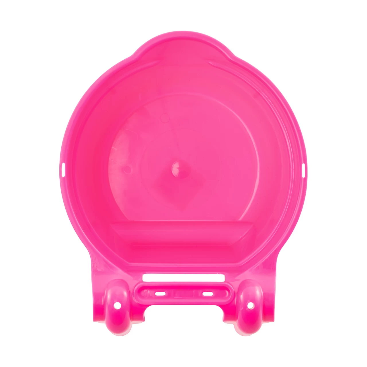 Secchio per l'alimentazione, con staffa di sospensione, forma cilindrica, rosa, 8 litri