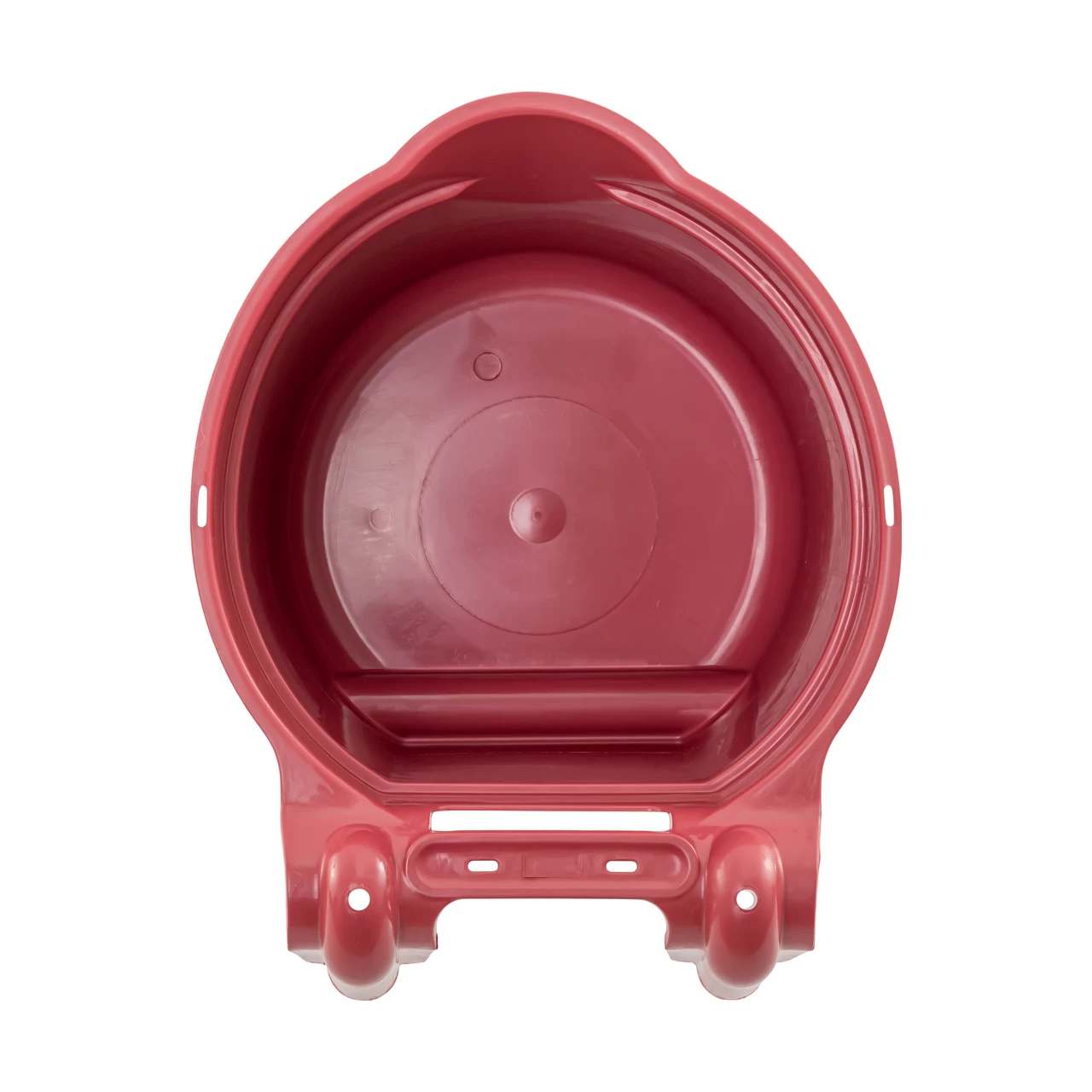 Secchio per l'alimentazione, con staffa di sospensione, forma cilindrica, bordeaux, 8 litri