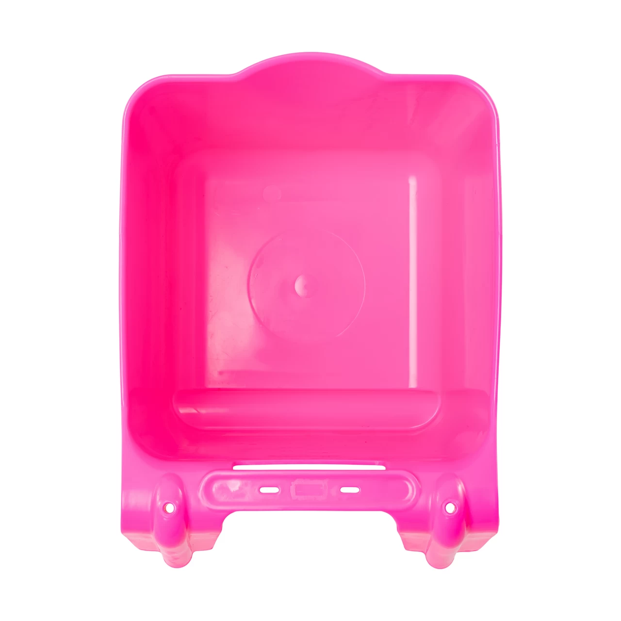 Secchio per l'alimentazione, con staffa di sospensione, forma quadrata, rosa, 13 litri