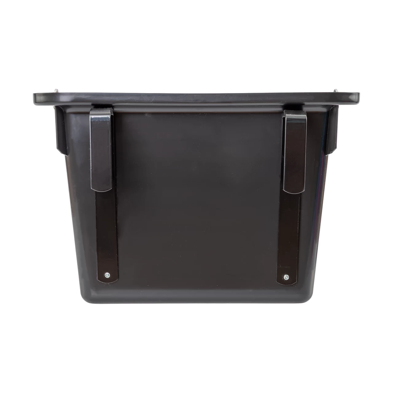 Secchio per mangime per cavalli con staffa per fissaggio e maniglia, nero, 12 litri