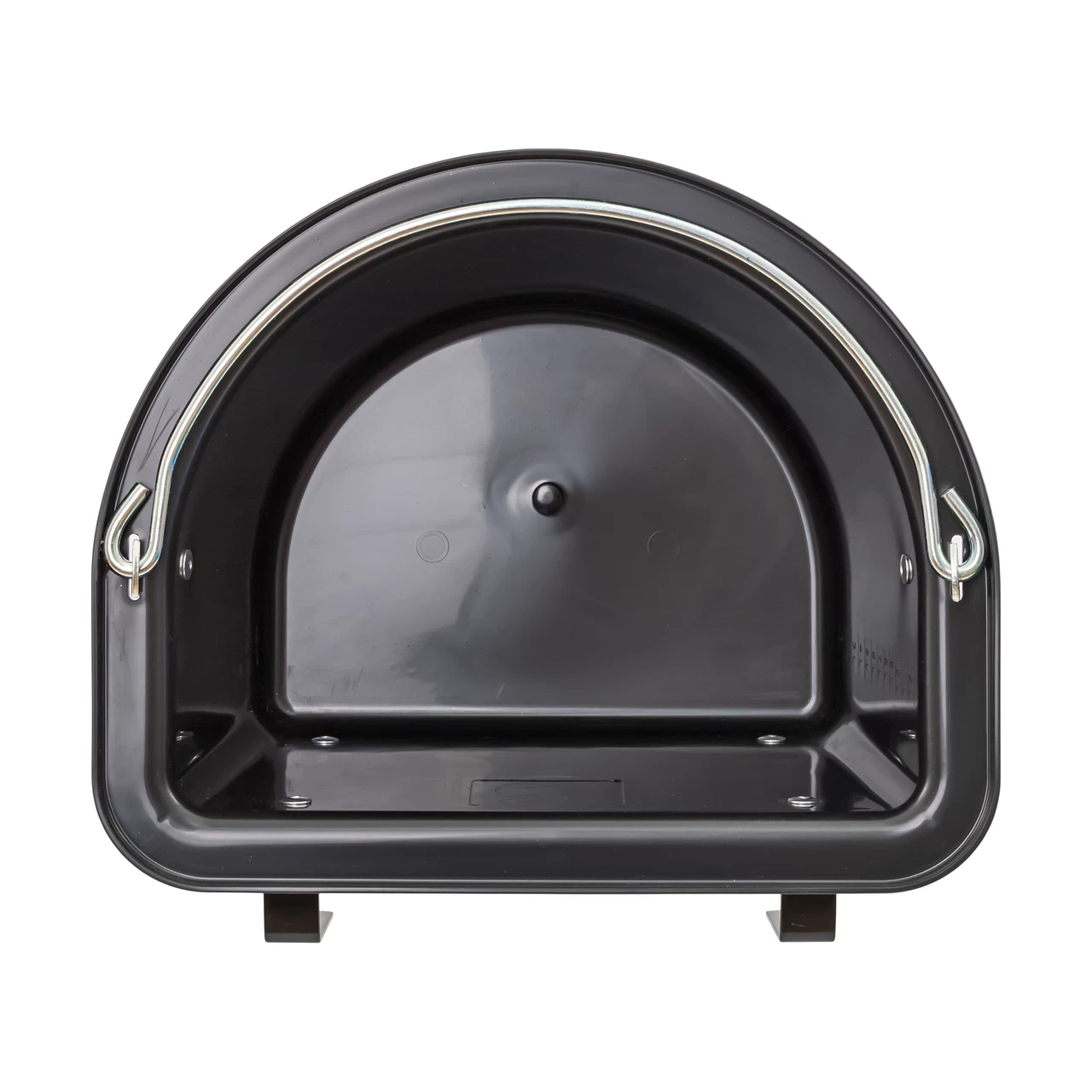 Secchio per mangime per cavalli con staffa per fissaggio e maniglia, nero, 12 litri