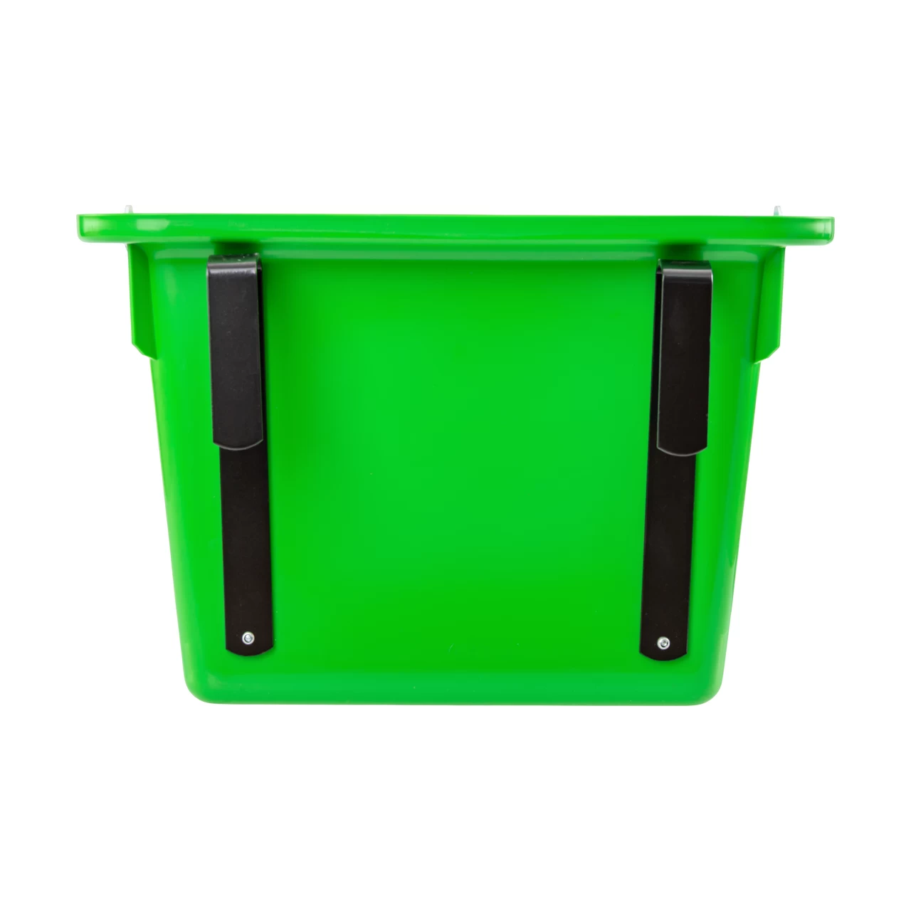Secchio per mangime per cavalli con staffa per fissaggio e maniglia, verde, 12 litri