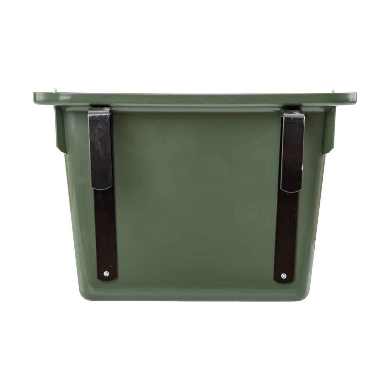 Secchio per mangime per cavalli con staffa per fissaggio e maniglia, verde scuro, 12 litri