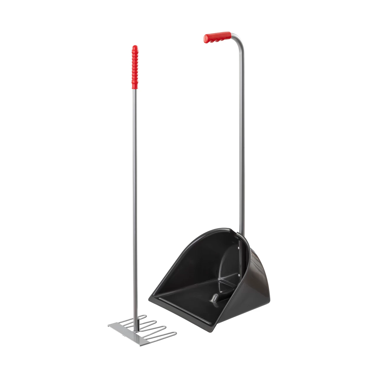 Pala Mistboy con rastrello, nero, 90 cm