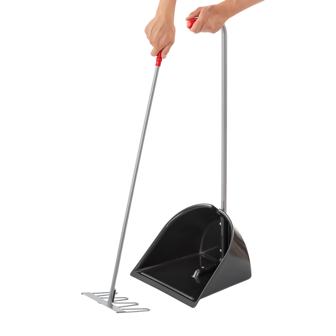 Pala Mistboy con rastrello, nero, 90 cm