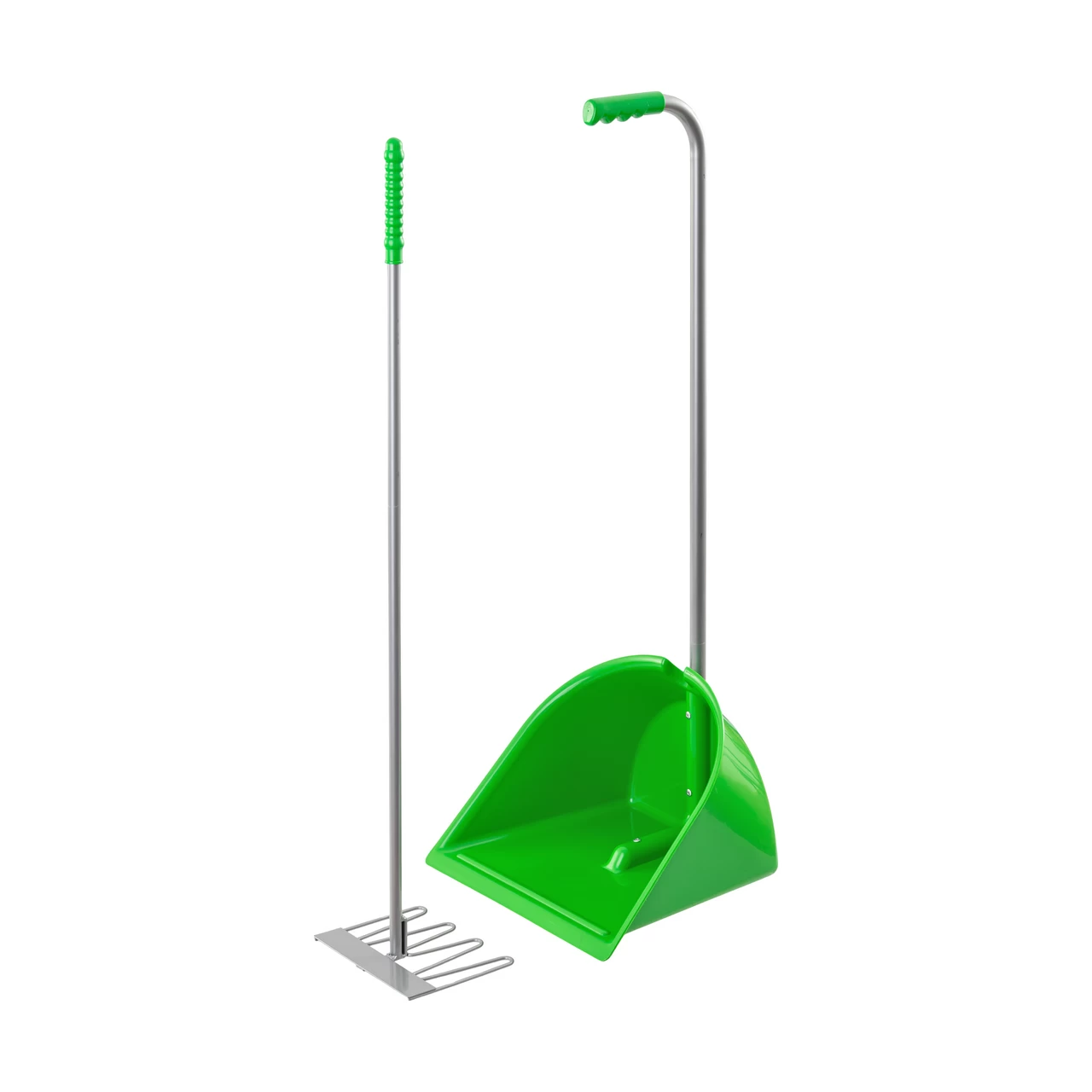 Pala Mistboy con rastrello, verde, 90 cm