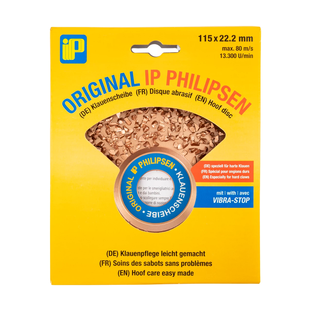 Disco per smerigliatura zoccoli ad alta densità, IP PHILIPSEN, 115 mm