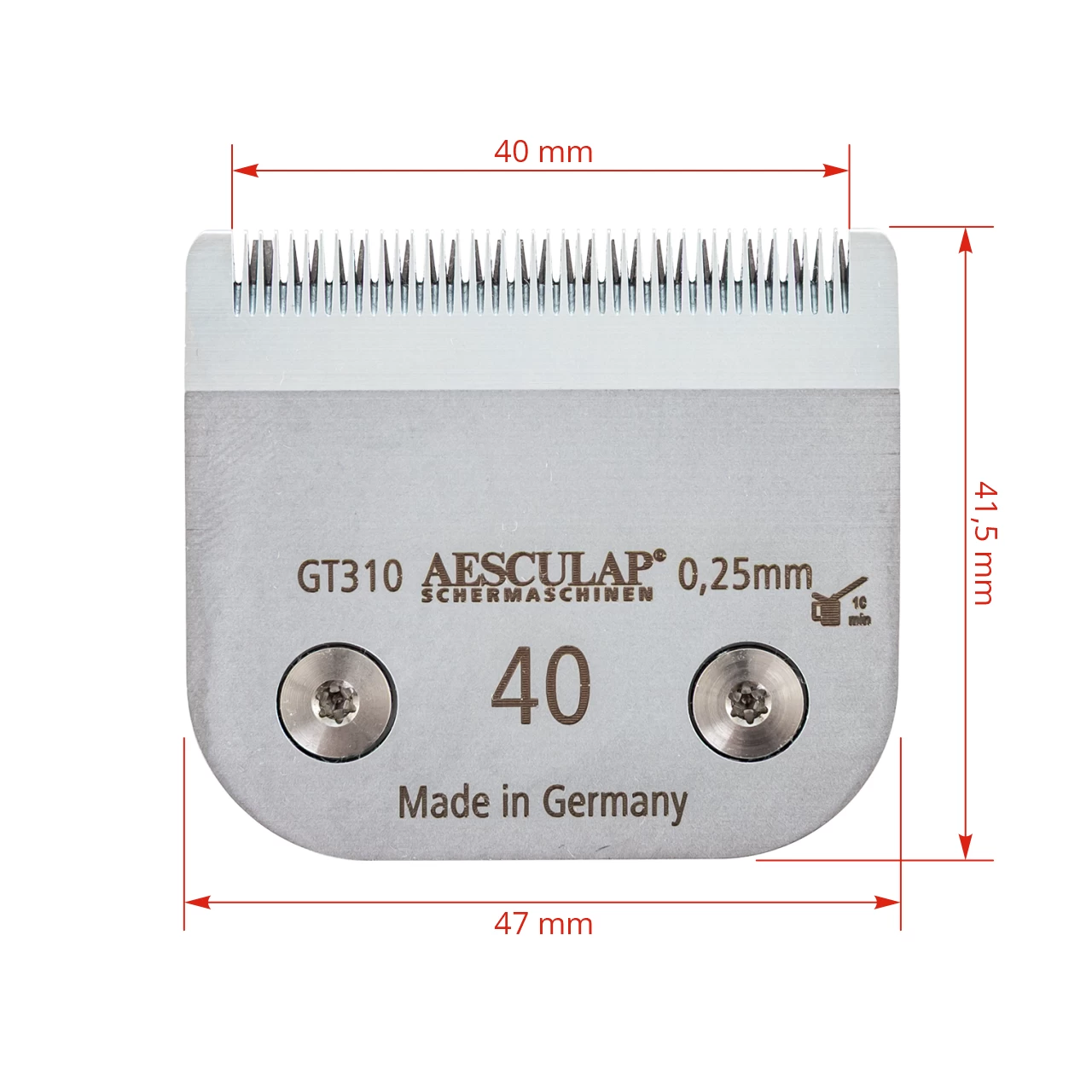Coltello per tosatrice, Aesculap DuratiVet, 40 mm